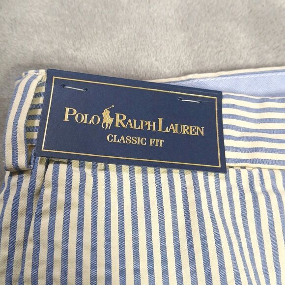 Polo Ralph Lauren Seersucker Shorts Mens 36 Striped Classic Golf Preppy Bleeker - Picture 3 of 10